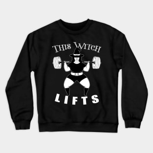 This witch Lifts Powerlifter witch Funny Halloween Gym Crewneck Sweatshirt